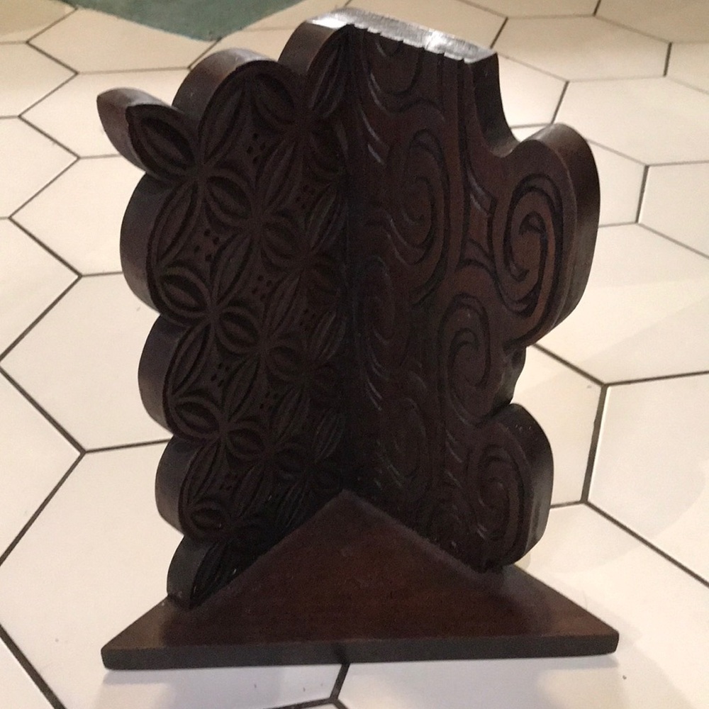 Mahogany corner shelf from Bali